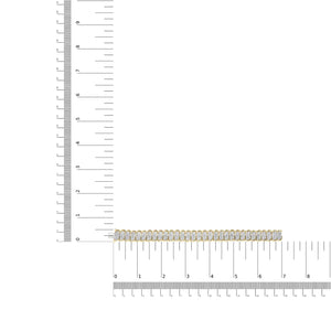 10k Yellow Gold 5.00 Cttw Diamond Oval Banded Link Bracelet (I - J Color, I1 - I2 Clarity) - 7" Inches - Rieworkes