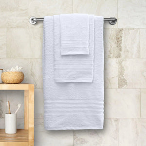 12 Pcs Bath Towel Set for Bathroom 100% Cotton Soft and Plush Highly Absorbent - Rieworkes