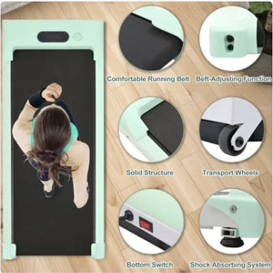 2 - in - 1 Under Desk Electric Treadmill 2.5HP with Remote Control & Display for Home, Office, and Gym - Rieworkes