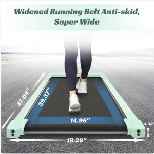 2 - in - 1 Under Desk Electric Treadmill 2.5HP with Remote Control & Display for Home, Office, and Gym - Rieworkes