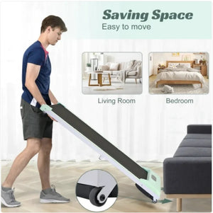 2 - in - 1 Under Desk Electric Treadmill 2.5HP with Remote Control & Display for Home, Office, and Gym - Rieworkes