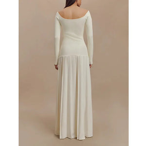 Elegant Retro Split Dress Mimarta