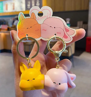 Couple A Pair Of Buckles Creative Keychain Rieworkes