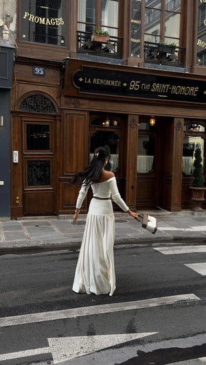 Elegant Retro Split Dress Mimarta