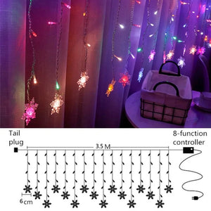 Curtain String Light Ball Santa Claus Rieworkes