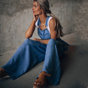 Denim Suspender Overalls