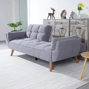 2064 Corduroy Sofa Sofa Bed-Smoke Gray