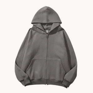 Plain Zip-Up Hoodie Rieworkes