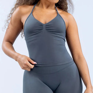 Matte Nylon Seamless Sports Vest Top Rieworkes