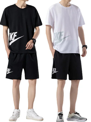 Luxury Men's T-Shirt and Shorts Set for Teens (2 Pieces)