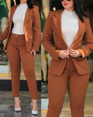 2023 Women's Casual Fashion Suit Set for Work