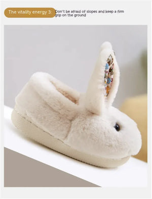 Cozy Fluffy Cotton Indoor Winter Shoes for Kids Rieworkes