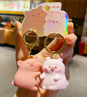 Couple A Pair Of Buckles Creative Keychain Rieworkes