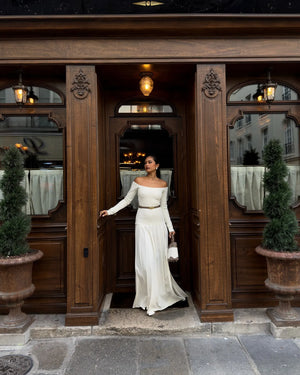 Elegant Retro Split Dress Mimarta