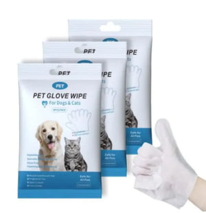 Pet Cleaning Gloves & Wipes Mimarta