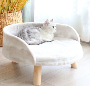 Pet Nest Teddy Puppy Dog Bed Kitten High Sofa Nest Mimarta