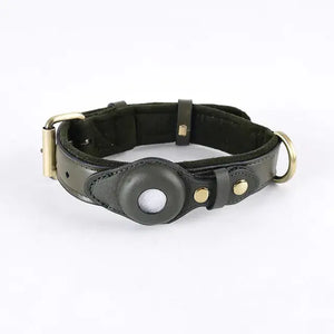 Leather Anti-Lost Dog Collar Rieworkes