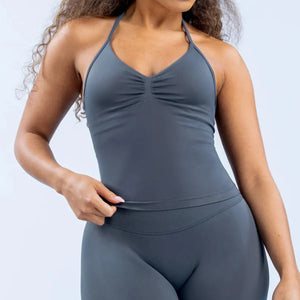 Matte Nylon Seamless Sports Vest Top Rieworkes