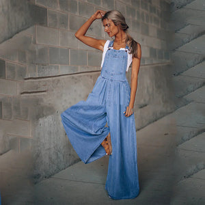 Denim Suspender Overalls