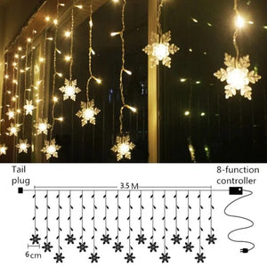 Curtain String Light Ball Santa Claus Rieworkes