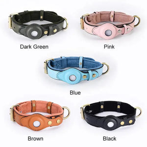 Leather Anti-Lost Dog Collar Rieworkes