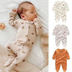 Newborn Baby Knitted Footie Jumpsuit KungFu Kids Store