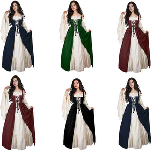 Medieval Costume Dress for Women's Halloween Party