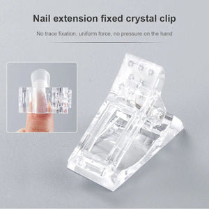 10 PCS Nail Tips Clip Quick Building Poly Builder Gel DIY Extension Clamp Clips - Rieworkes