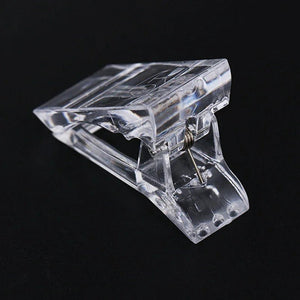 10 PCS Nail Tips Clip Quick Building Poly Builder Gel DIY Extension Clamp Clips - Rieworkes