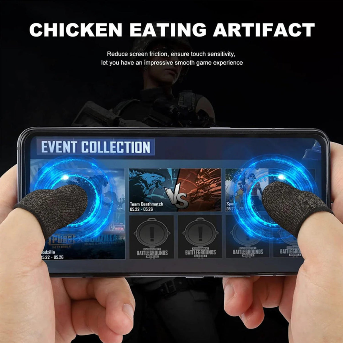 10 Pcs Screen PUBG Gaming Finger Sleeve Game Controller Mobile Sweatproof Gloves - Rieworkes