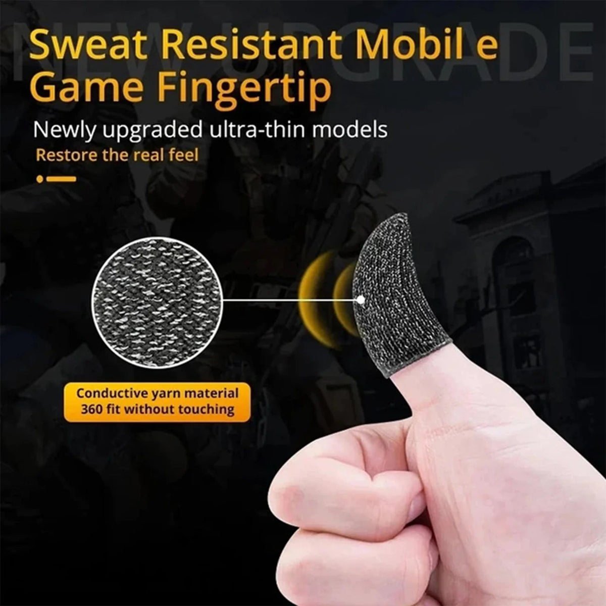 10 Pcs Screen PUBG Gaming Finger Sleeve Game Controller Mobile Sweatproof Gloves - Rieworkes