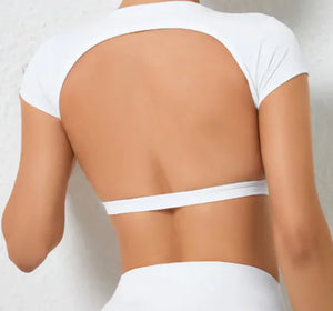 Yoga Outdoor Running Backless Fitness T-shirt Rieworkes