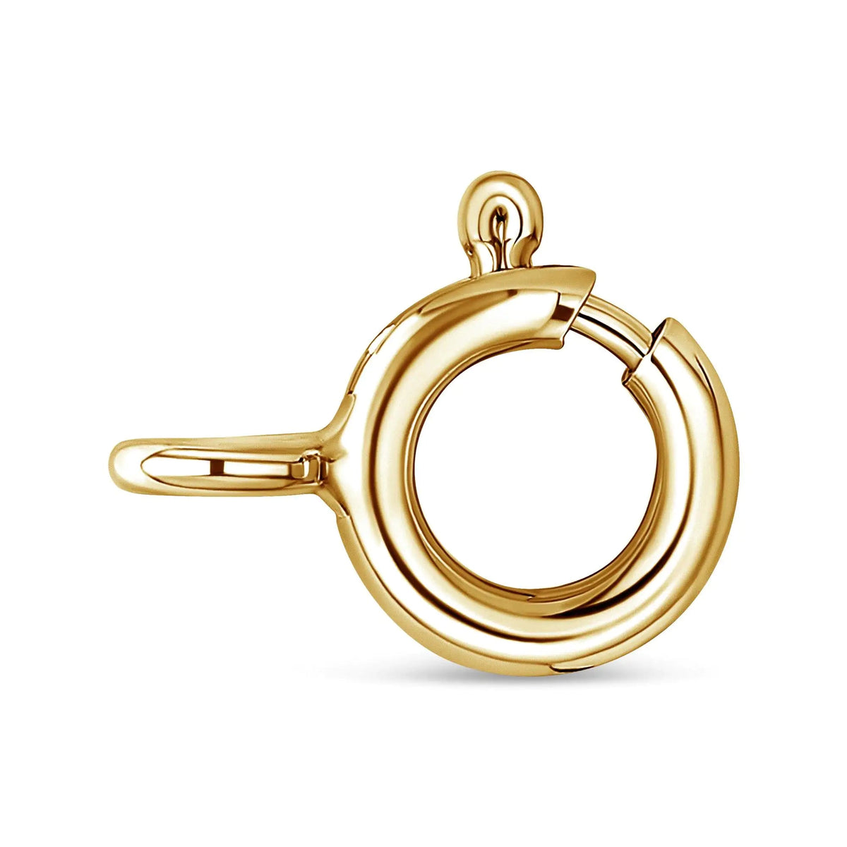 14K Gold Round Diamond Three - Stone Drop Pendant 18&quot; Necklace - (H - I Color, SI1 - SI2 Clarity) - Rieworkes