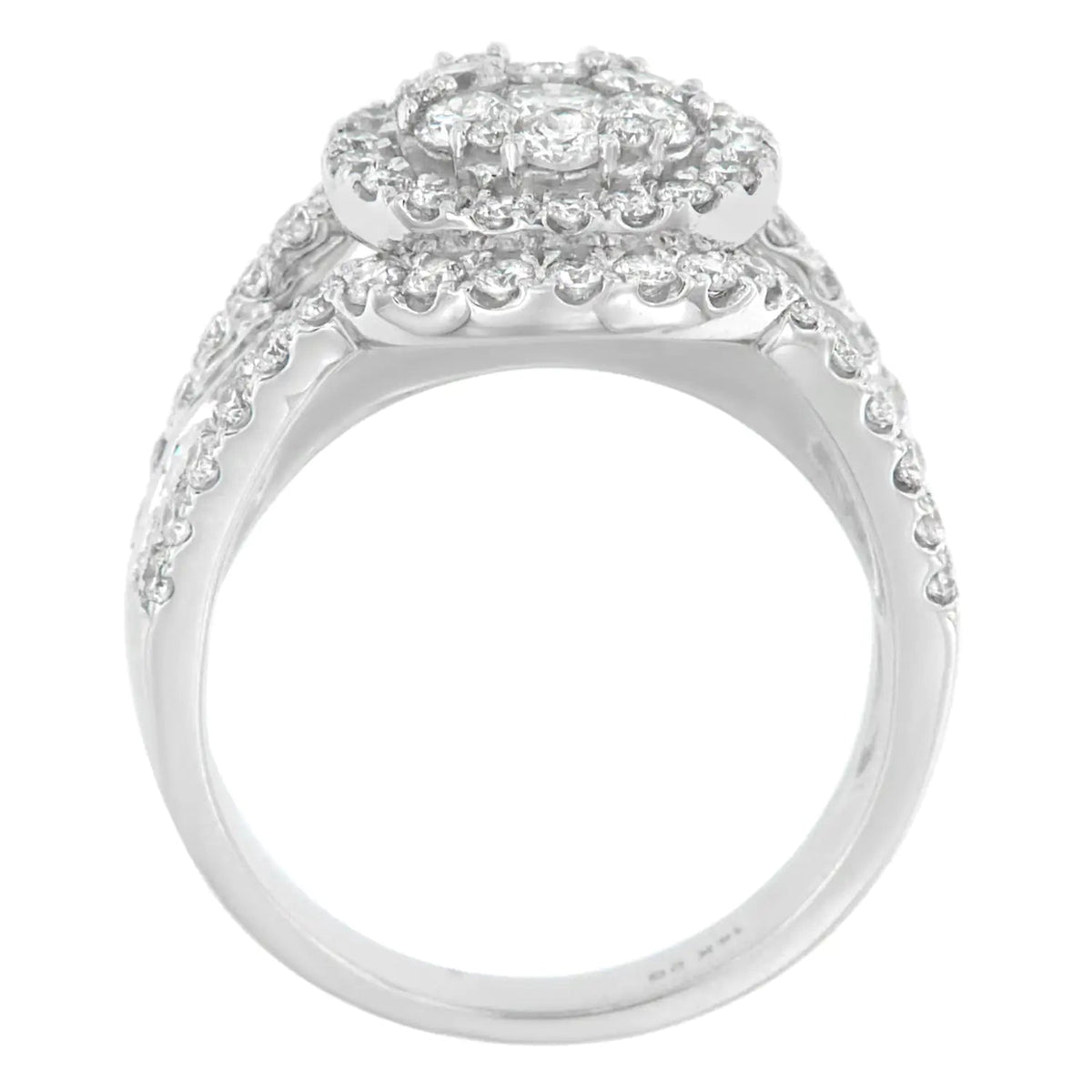14k White Gold 2ct TDW Diamond Engagement Ring (H - I,SI2 - I1) - Rieworkes