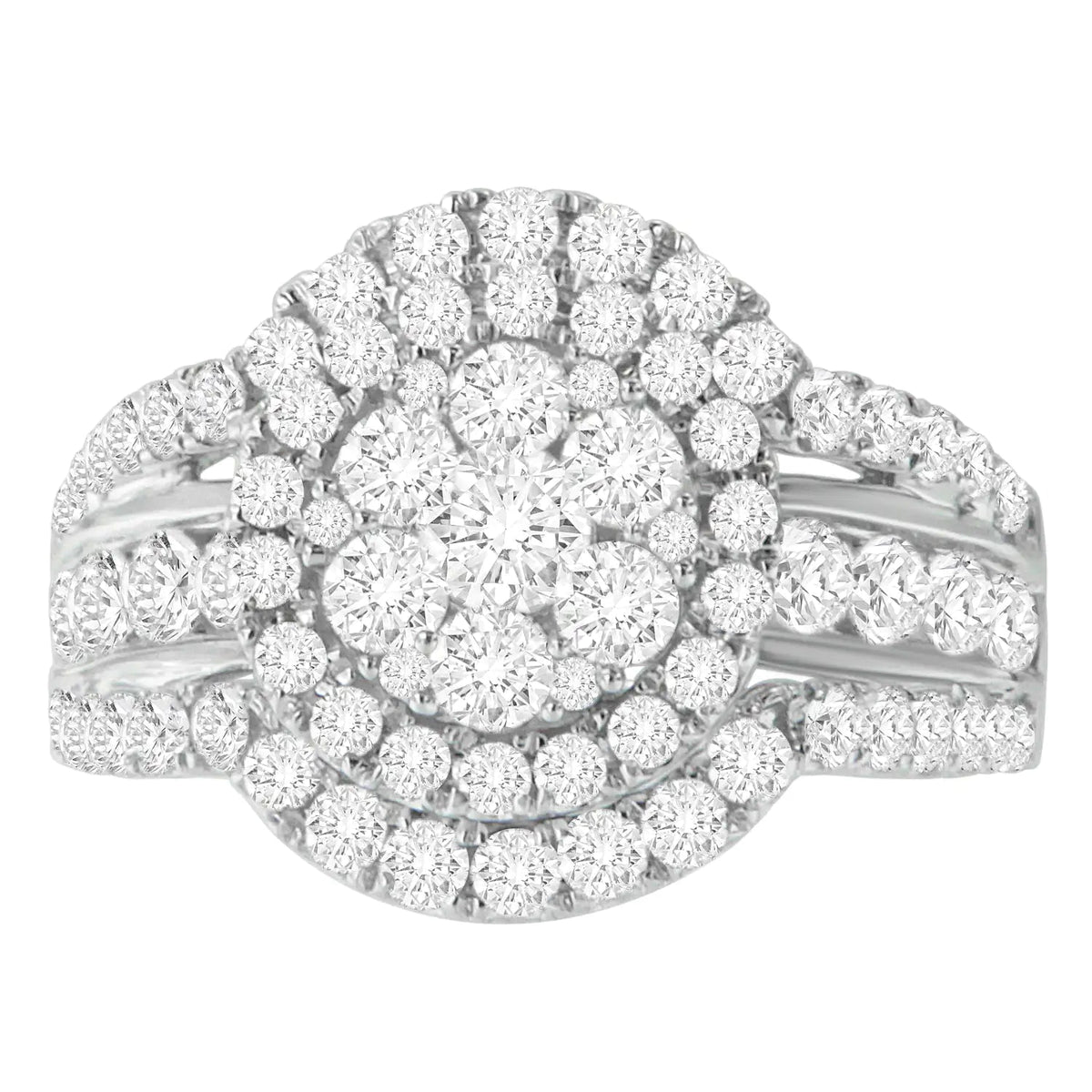 14k White Gold 2ct TDW Diamond Engagement Ring (H - I,SI2 - I1) - Rieworkes