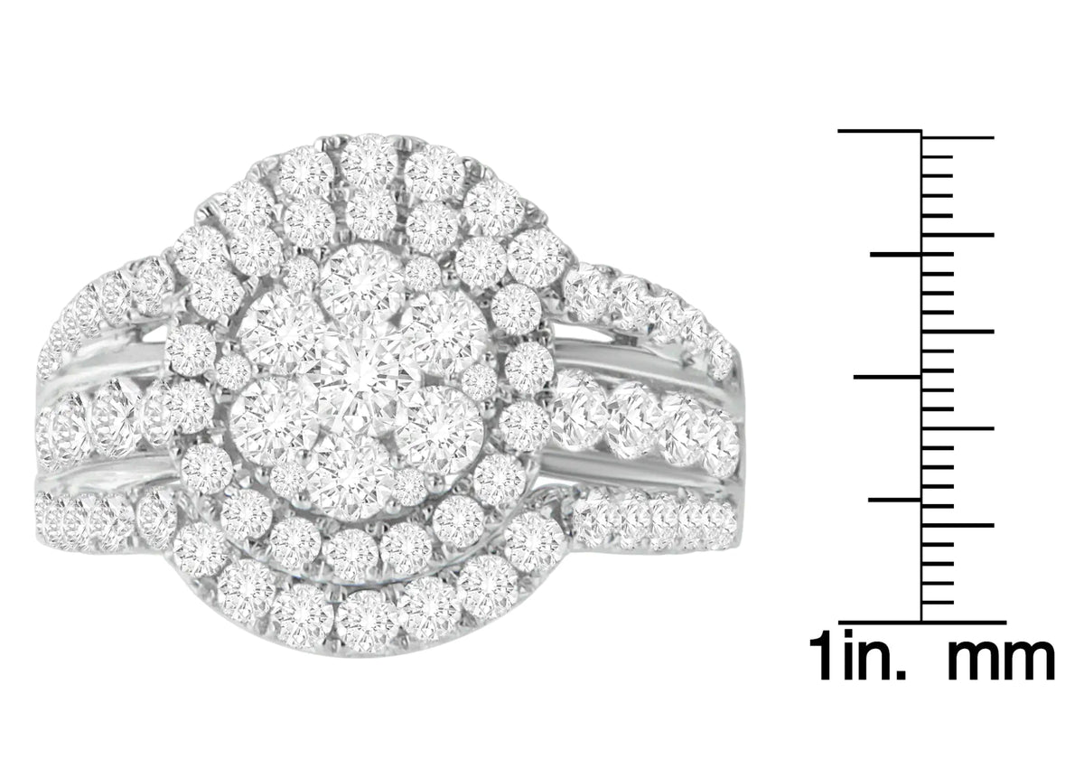 14k White Gold 2ct TDW Diamond Engagement Ring (H - I,SI2 - I1) - Rieworkes