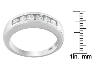 14K White Gold 3/4ct. TDW Diamond Channel Band Ring (H - I, I1 - I2) - Rieworkes