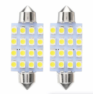 14Pcs T10 36mm LED Interior Car Accessories Kit Map Dome License Plate Lights - Rieworkes