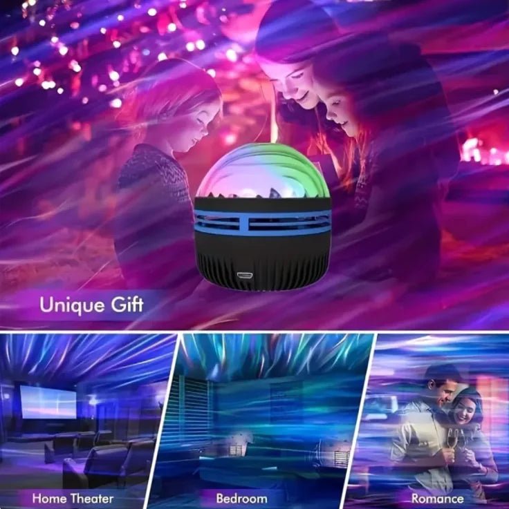 2 - in - 1 Galaxy &amp; Ocean Wave Projector - Rieworkes