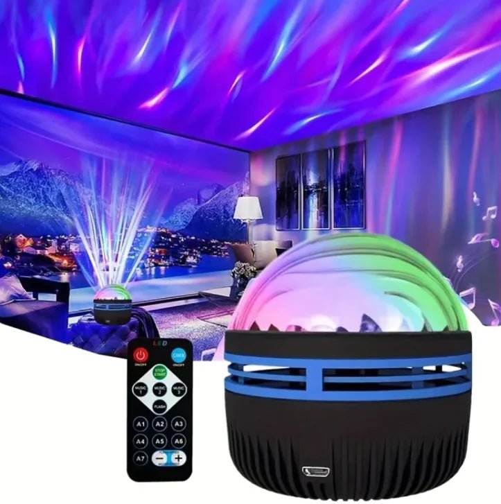 2 - in - 1 Galaxy &amp; Ocean Wave Projector - Rieworkes