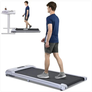 2 - in - 1 Under Desk Electric Treadmill 2.5HP with Remote Control & Display for Home, Office, and Gym - Rieworkes