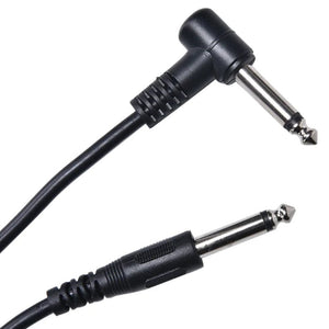 2 PACK 10FT Electric Patch Cord Guitar Amplifier Amp Cable Right Angle 90 Degree - Rieworkes