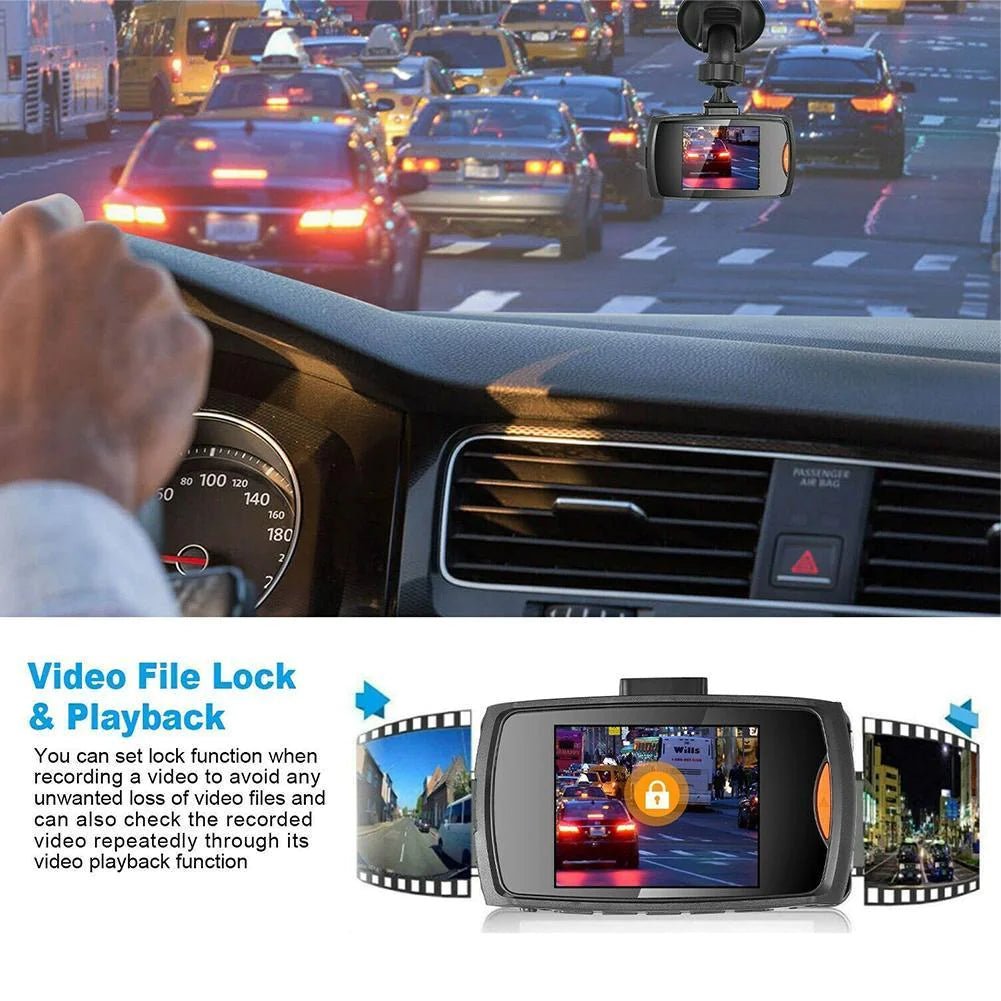 2.7&#39;&#39; Full HD 1080P Dash Cam Car DVR Front &amp; Rear Camera Night Vision G - Sensor - Rieworkes