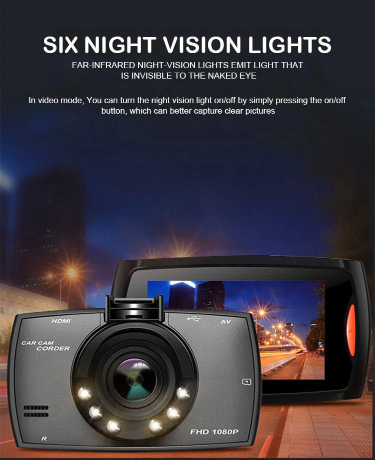 2.7&#39;&#39; Full HD 1080P Dash Cam Car DVR Front &amp; Rear Camera Night Vision G - Sensor - Rieworkes