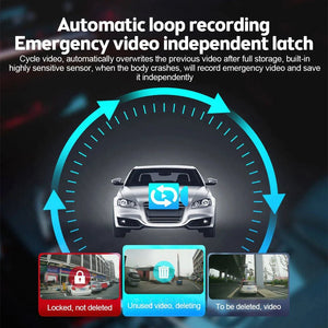 2.7'' Full HD 1080P Dash Cam Car DVR Front & Rear Camera Night Vision G - Sensor - Rieworkes