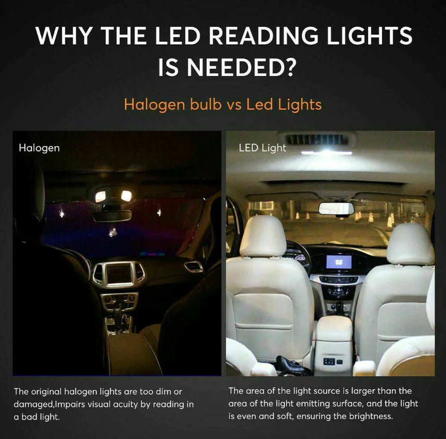 28pcs Car Interior White Combo LED Map Dome Door Trunk License Plate Light Bulbs - Rieworkes