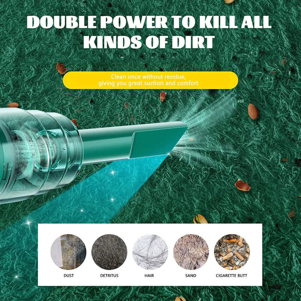 29000PA Cordless Hand Held Vacuum Cleaner Mini Portable Car Auto Home Wireless - Rieworkes