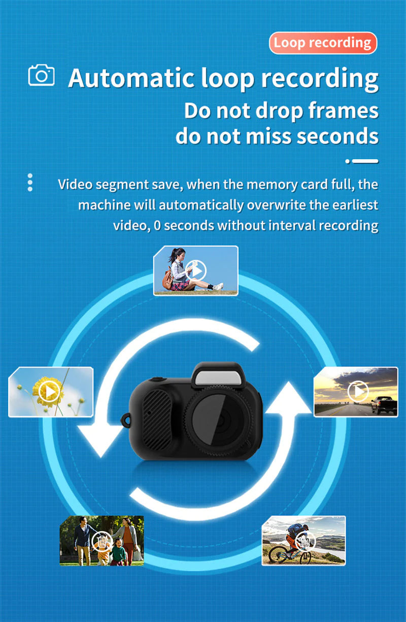 Compact 1080p HD Retro Mini Camera - Perfect Pocket-Sized Gift for Any Occasion! Mimarta