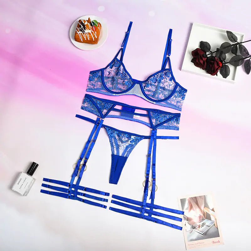 3 Piece Lingerie Set - Rieworkes