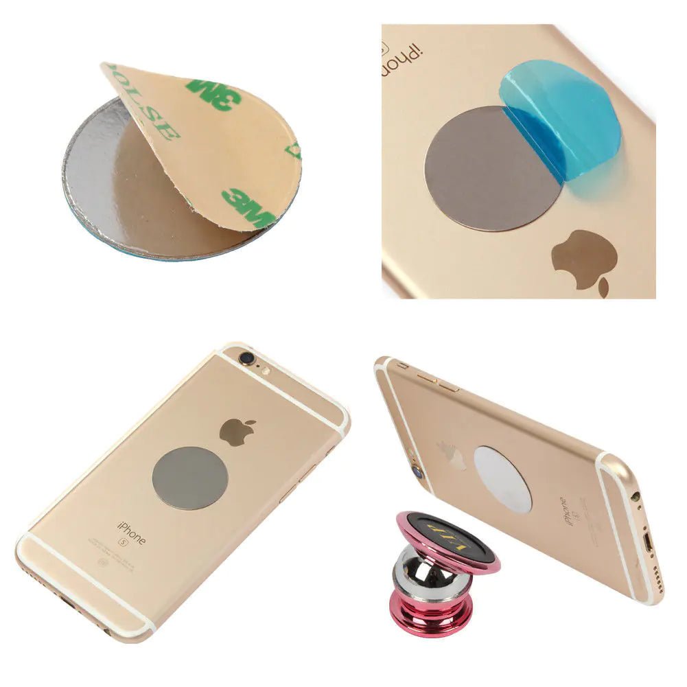 360 Degree Magnetic Car Dash Mount Ball Dock Holder For Phone Tablet Universal - Rieworkes